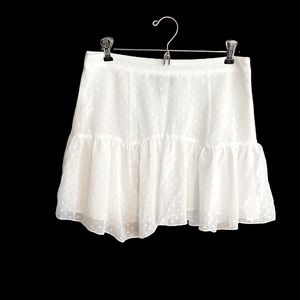 Nwt Forever 21 white skirt size large